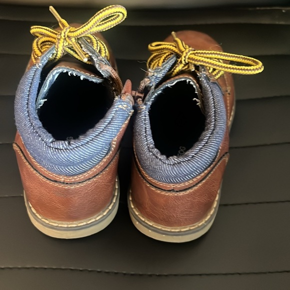 London Fog Brown Toddler Lace Boots - Picture 2 of 6